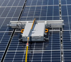 Solarreinigung , Solarmodul reinigen